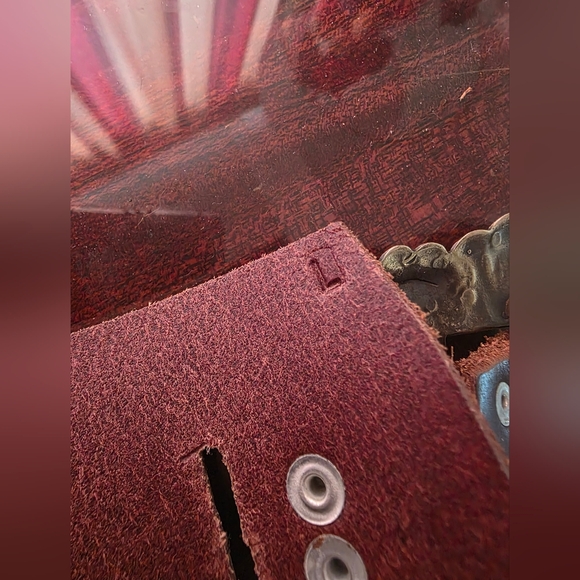 NWT Rodeo Quincy Marvel Western Brown Leather Belt Silver Conchos Large 41 - Picture 3 of 6